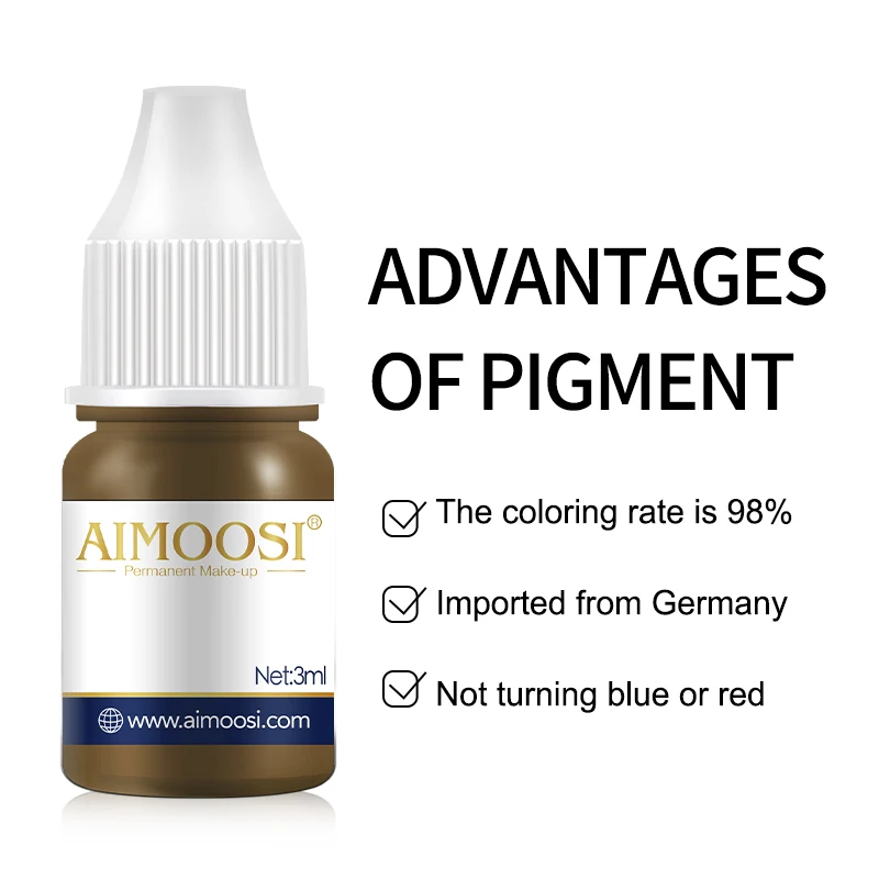 

AIMOOSI 3 мл/14 цветов чернила для татуировки брови подводка для глаз пигменты для микропигментации перманентный макияж для тату-машины