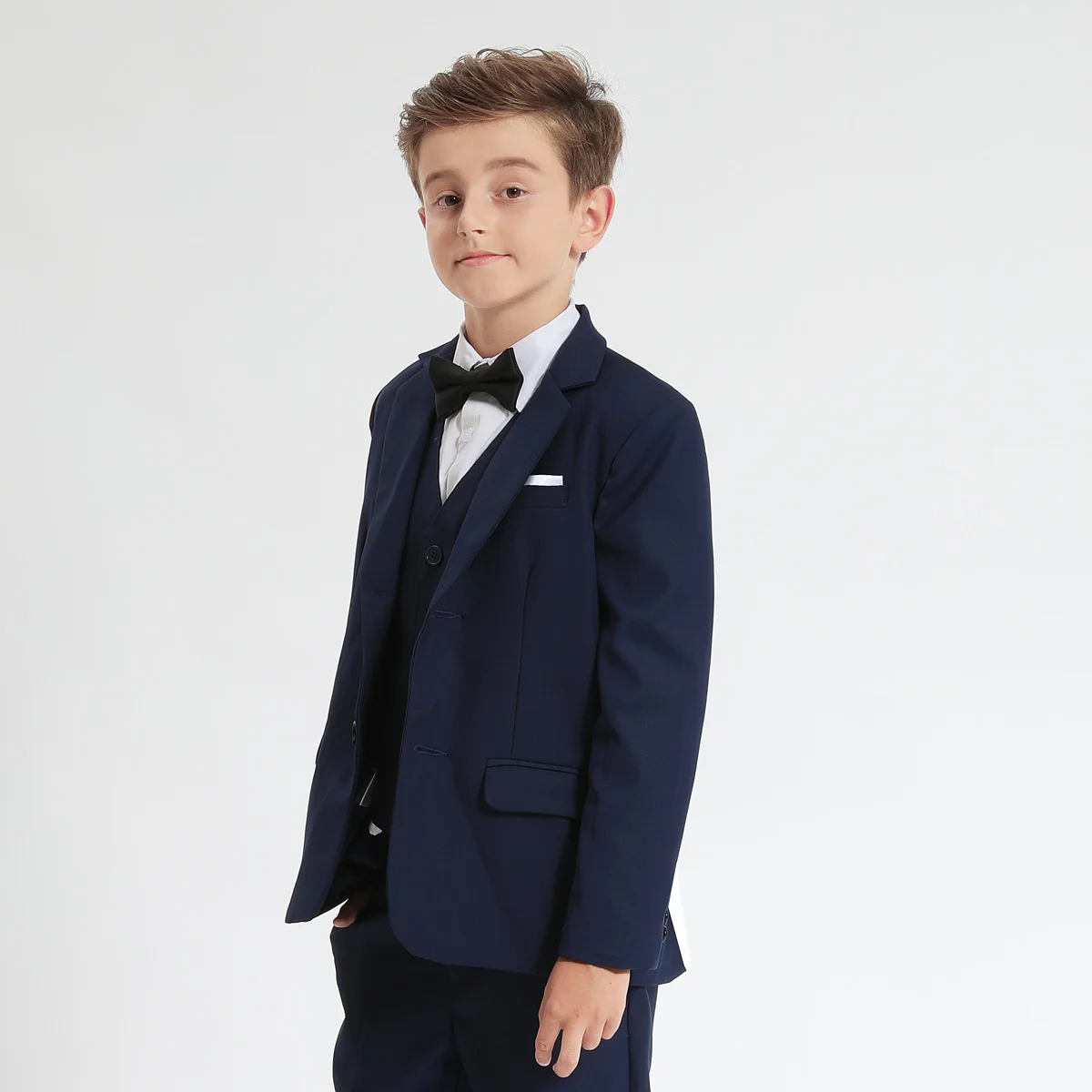 Boys Blazer Kids Wedding Formal Solid Jacket Gentleman Birthday Party Performance Suit Children Spring and Autumn Clothing Set