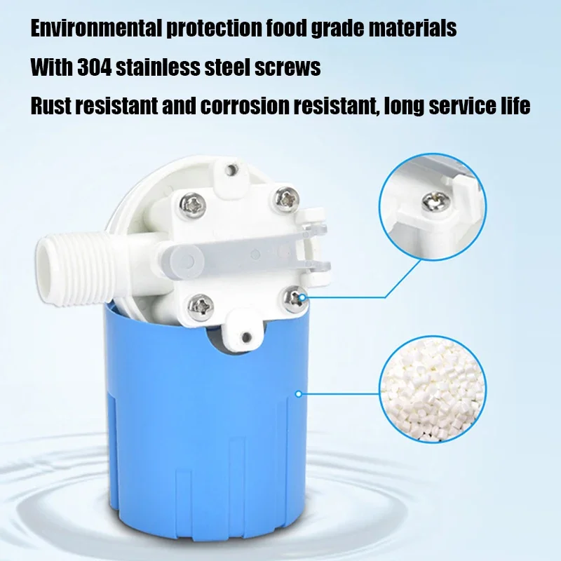 Automatic Water Level Control Valve Float Ball Valve Tank Tower Pool Float Switch Water Inlet Valve Automatic Stop 1/2\