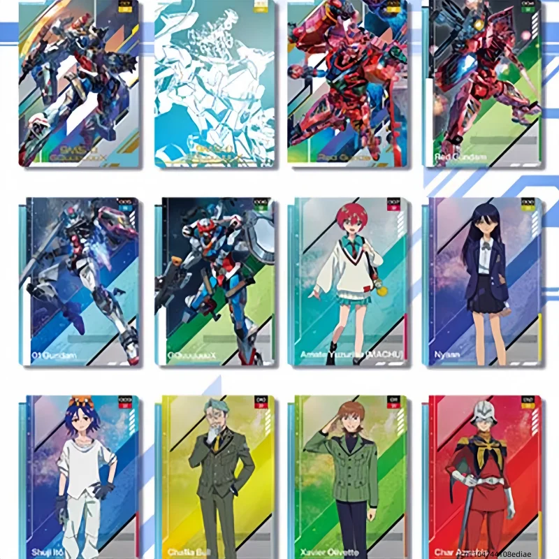 BANDAI genuino traje móvil Gundam SEED batalla a través del tiempo GQuuuuuuX tarjetas de juego de colección animación periférica regalos de vacaciones