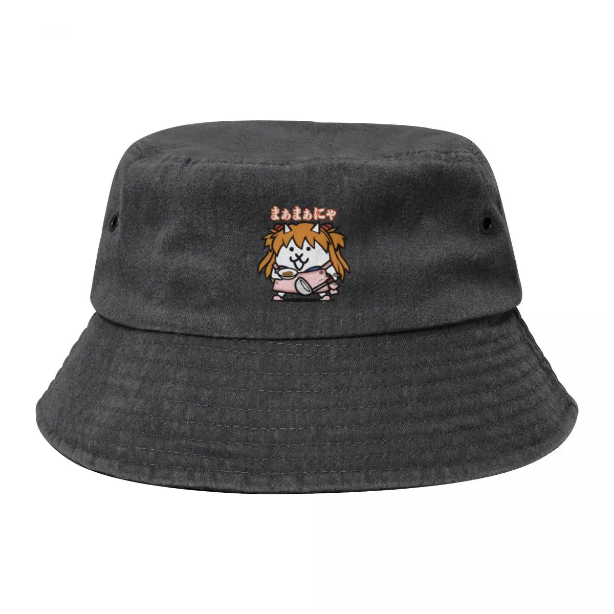 

Well well girl cooking Battle cats /まぁまぁにゃ Bucket Hat Kids Hat Luxury man cap tea Hat Brand Man cap For Man Women's