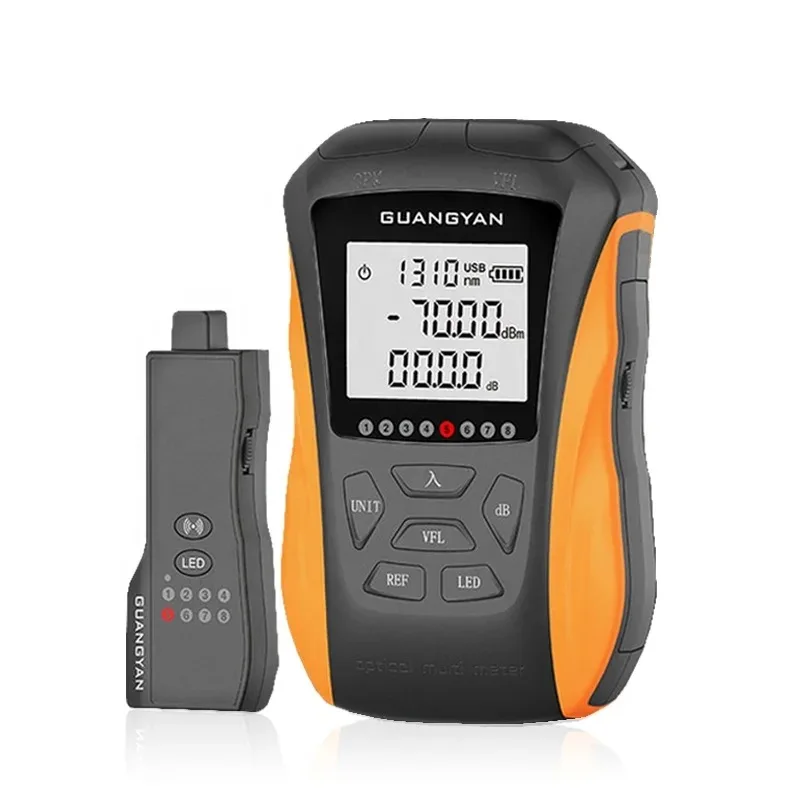 

Y8 Rechargeable 6 in 1 Multifunction Optical Power Meter High-precision OPM VFL 15km Network Fiber Optic Cable Tester Tool