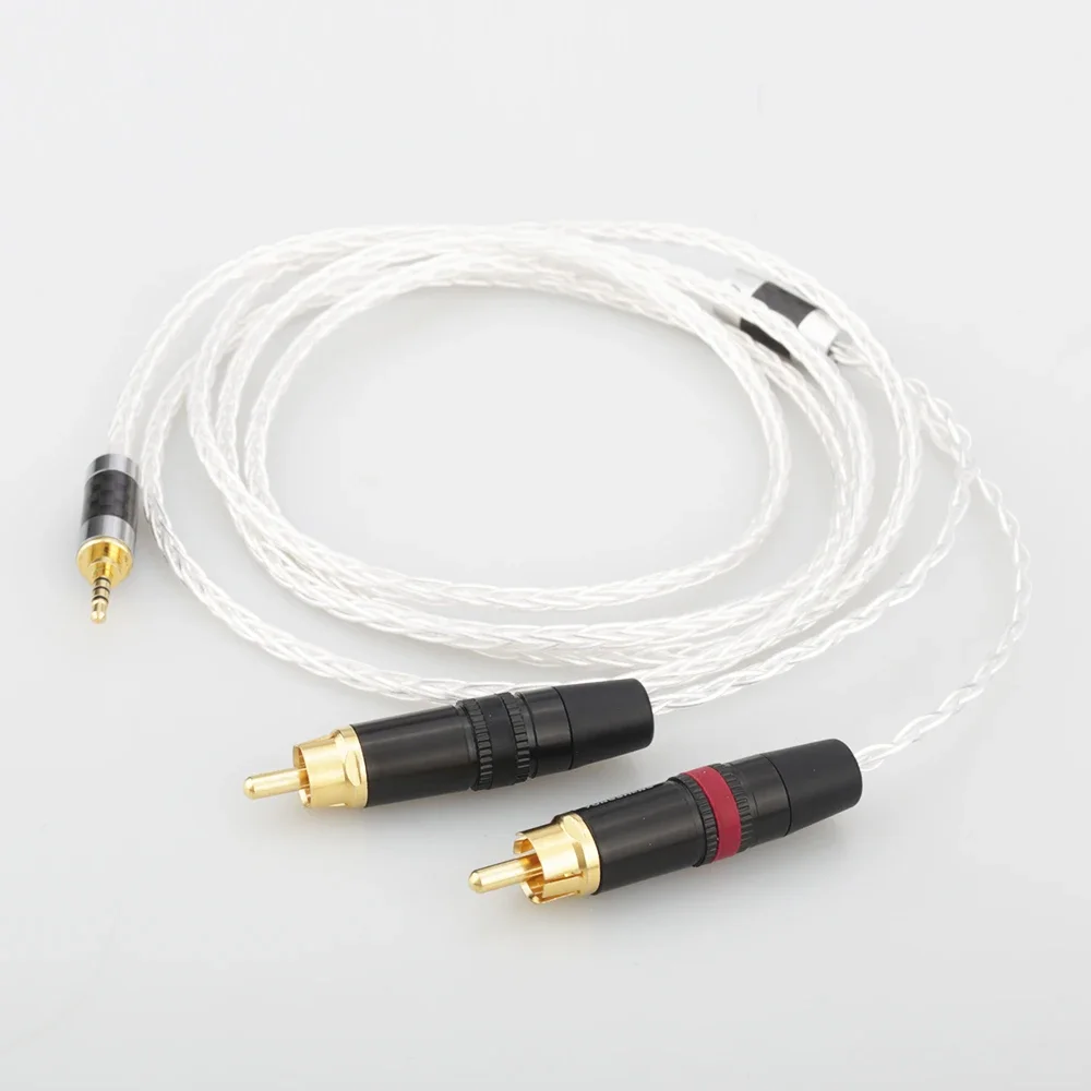2,5 mm TRRS symmetrischer Stecker auf Dual-RCA-Stecker, kompatibel mit Astell&Kern AK100II, AK120II, AK240, AK380, AK320, DP-X1A, FIIO X5III
