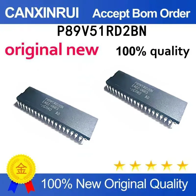 

(5pcs-100pcs）Brand new original P89V51RD2BN DIP40 spot chip IC