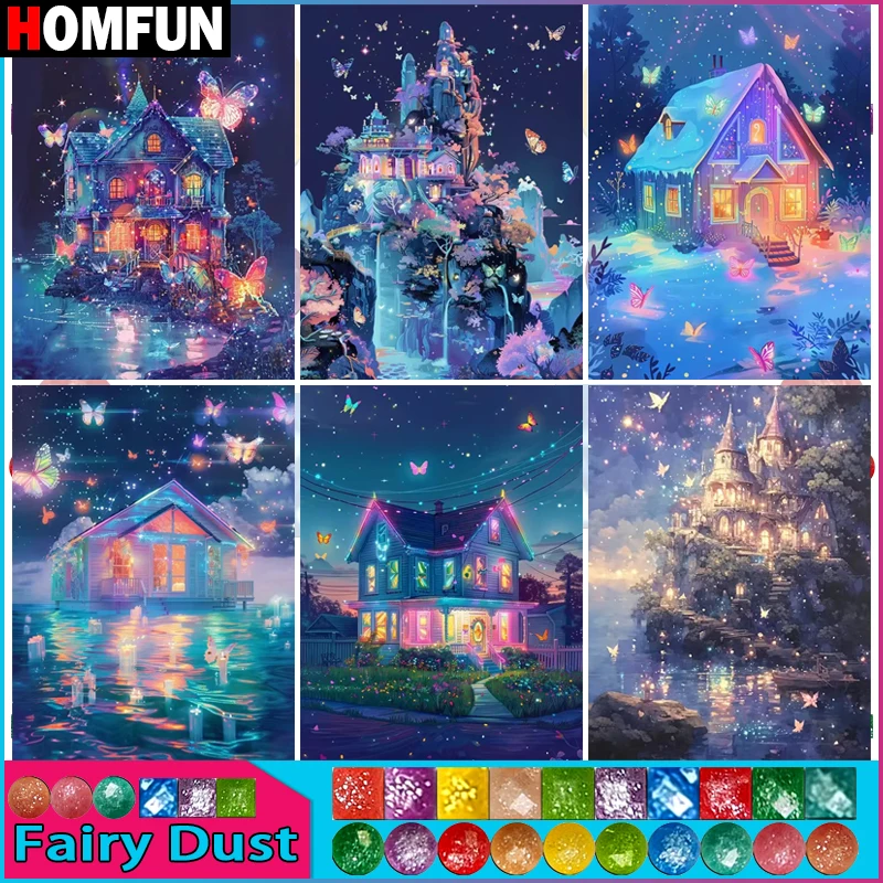HOMFUN сказочная пыль алмазная живопись 