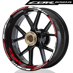 For Honda CBR 650 R CBR650R Reflective Motorcycle Wheel Hub Stickers Moto Tire Rim Ring Accessories Waterproof Decals