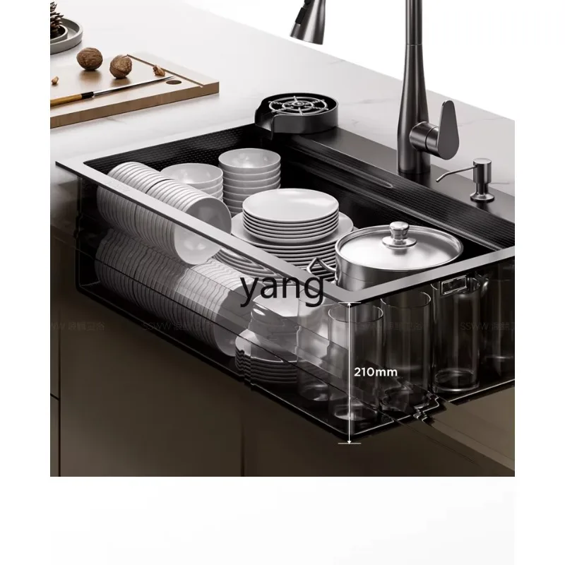 LMM Vegetable Washing Basin Large Single Slot 304 Stainless Steel Bowl Sink