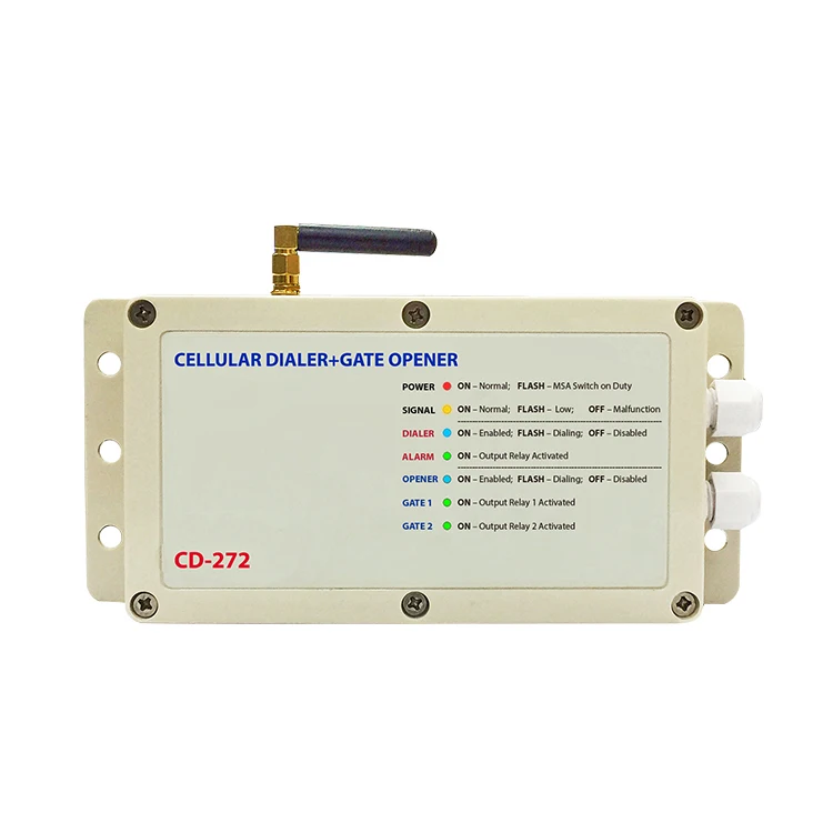 CD-272 Remote Garage Door Opener Access Control System SMS Notification Cellular Dialer + Gate Opener