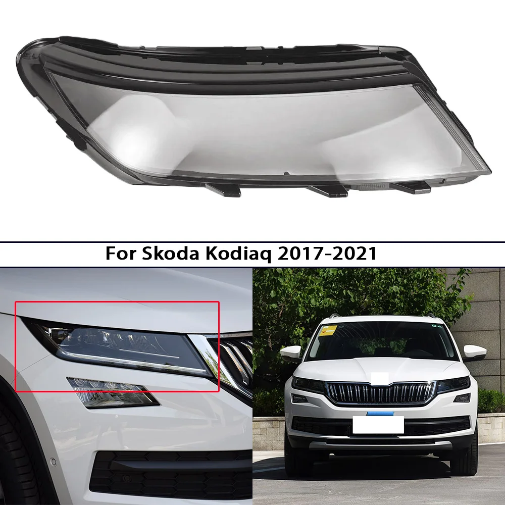 

Headlamp Shell Lampshade Transparent Shade Mask For Skoda Kodiaq 2017-2021 Car Accessories Headlight Lens Cover