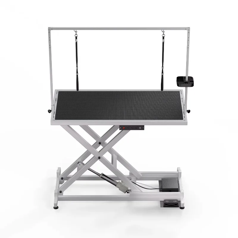 Pet Grooming Table Foldable: Dog Grooming Table Height Adjustable Pet Bathing Station with Arm Noose for Dogs Cats