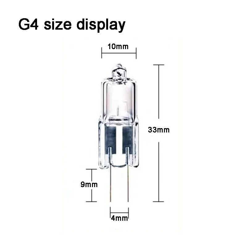 Bombilla halógena de 5 piezas, lámpara de alto brillo para microscopio, reflector, linterna, 6V, G4