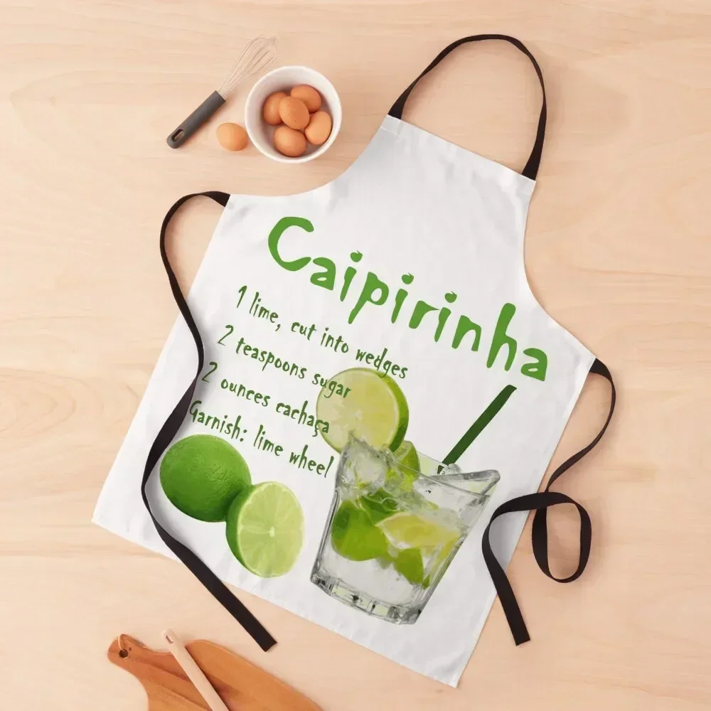 

Caipirinha Cocktail Apron Men kitchen nail tech supplies waterproof for women restaurant accessories Apron