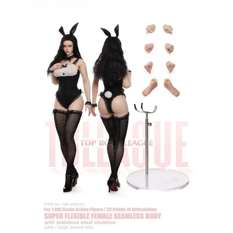 

Presale SR-AD01&02 1/6 Scale TBLeague Female Seamless Movable Eyes Bunny Set 12'' Pale Action Figure Body Model