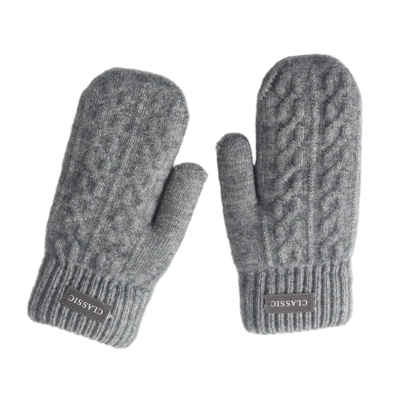 Men Multifunction Winter Gloves Double Layers Acrylic Fleeces Insulation Durability For Outdoor Work Cycling Skiing