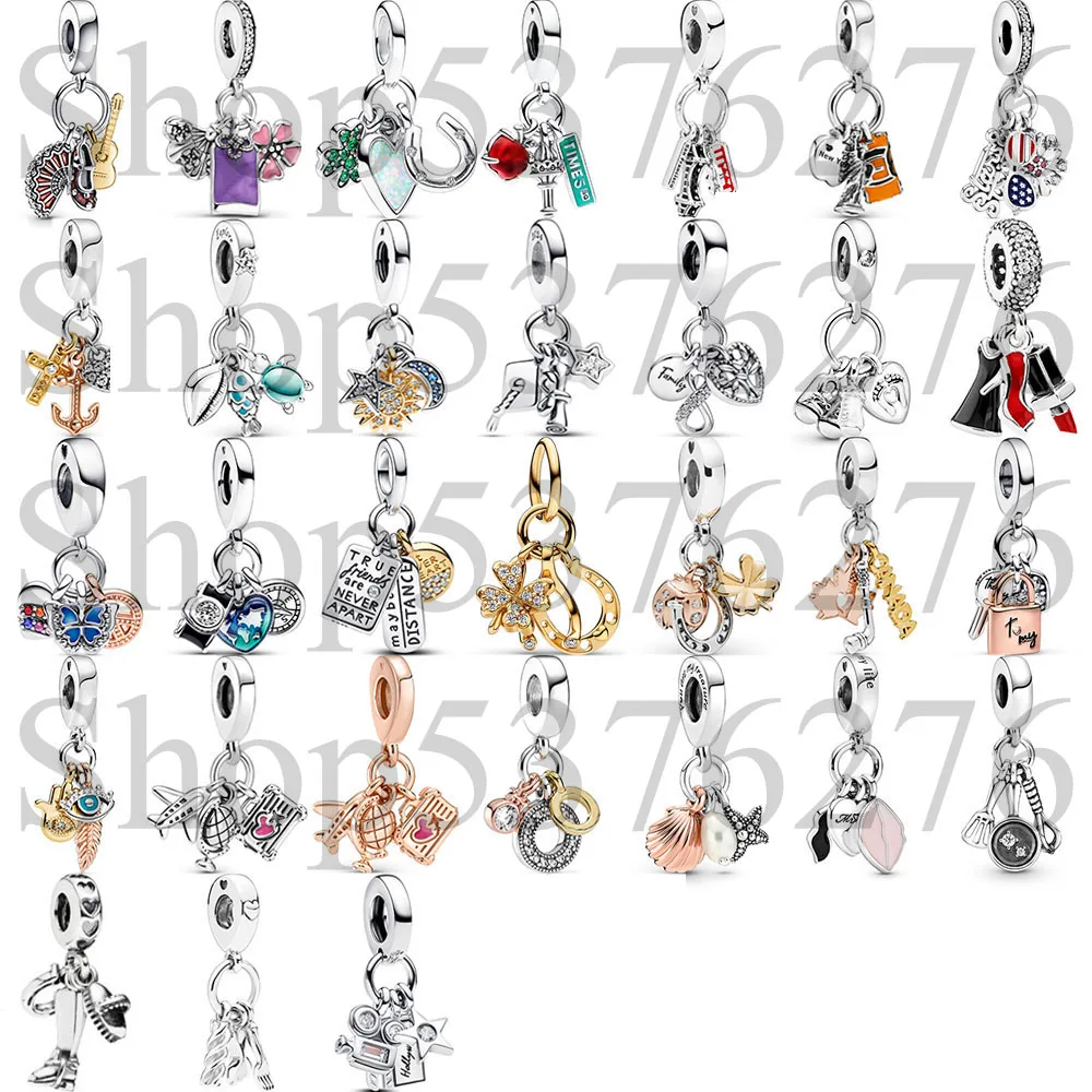 

Бусина из стерлингового серебра 925 пробы, испанский веер, Канада, кленовый лист, тройной висячий шарм, подходит для модного женского браслета, подарок, ювелирные изделия своими руками