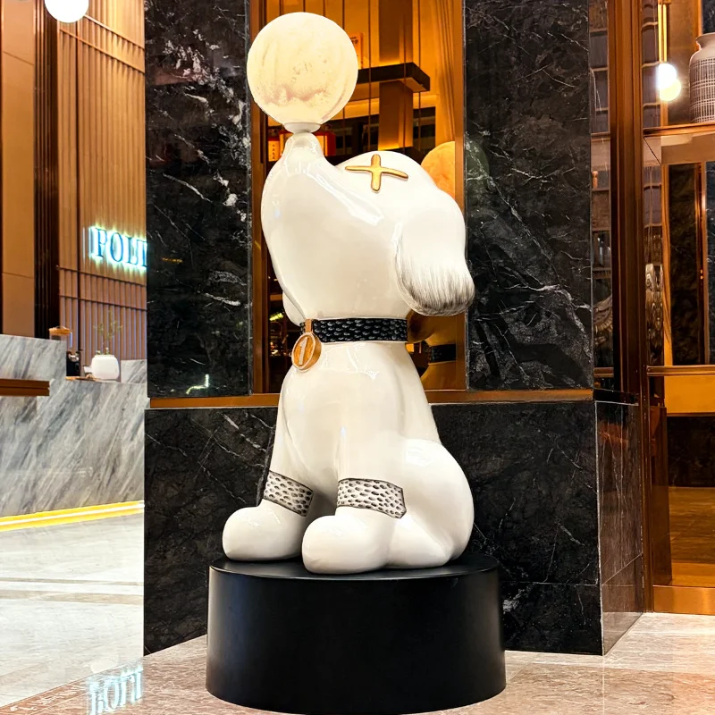 Beagle Floor-standing Decorative Piece for Living Room, Perfect for A High-end TV Stand, Housewarming Gift. Home Decor