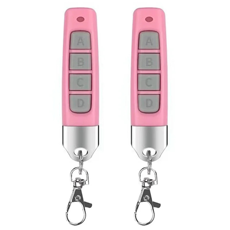 ABKQ-유니버설 차고 문 게이트 시스템용 호환 2개 433Mhz 리모컨 컴팩트 무선 복제기