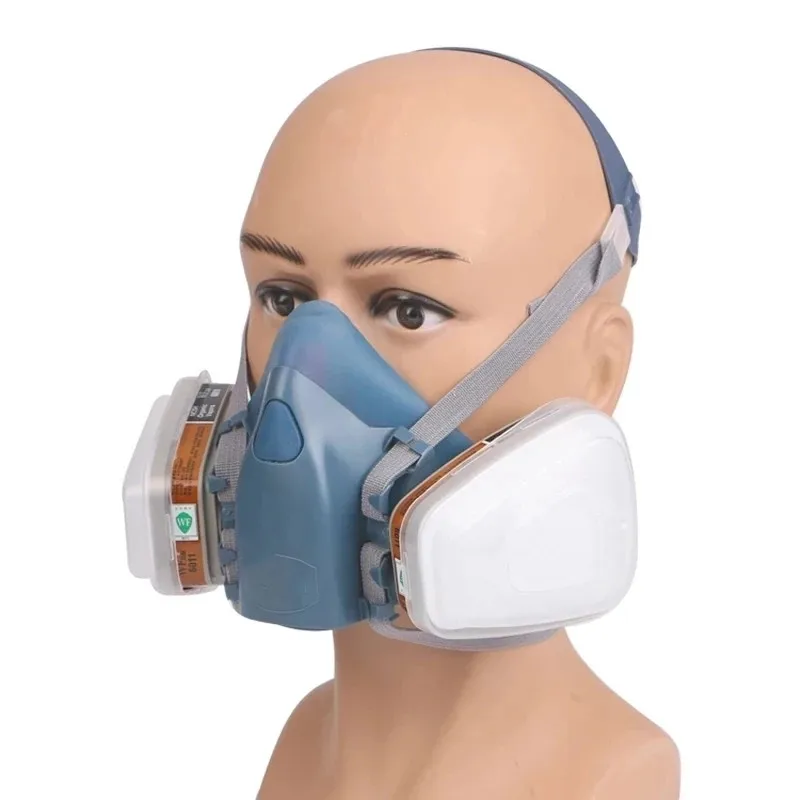 Máscara protectora de gas para pintura con filtro vapores orgánicos