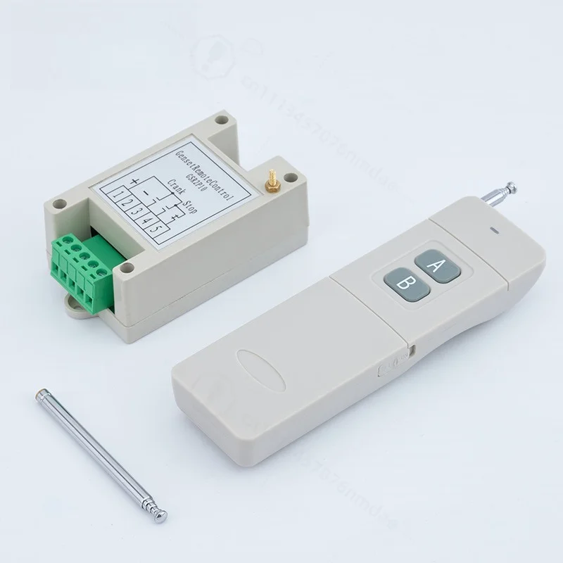 2 Channels Generator Remote Control Unit with Antenna Wireless Remote Start Stop Controller for Generator Replacement Parts