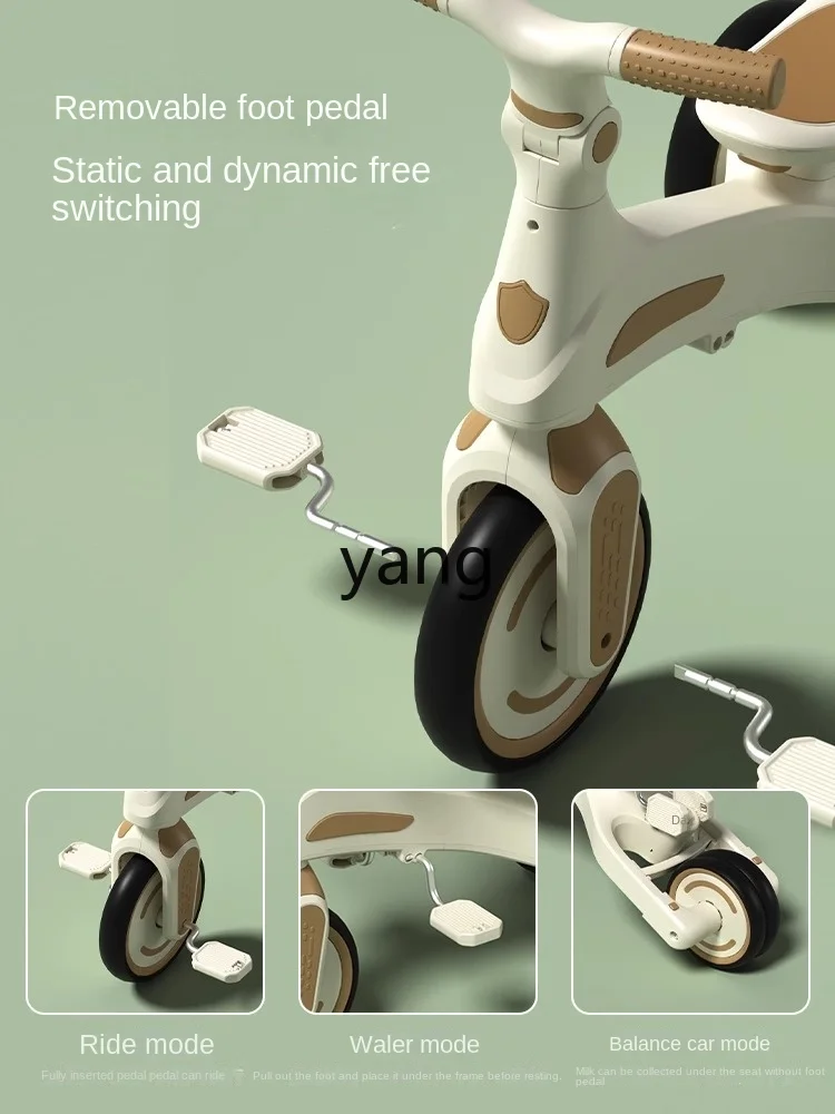 CX-Tricycle à pédales pour enfants, trolley de marche pour bébé, vélo pour bébé