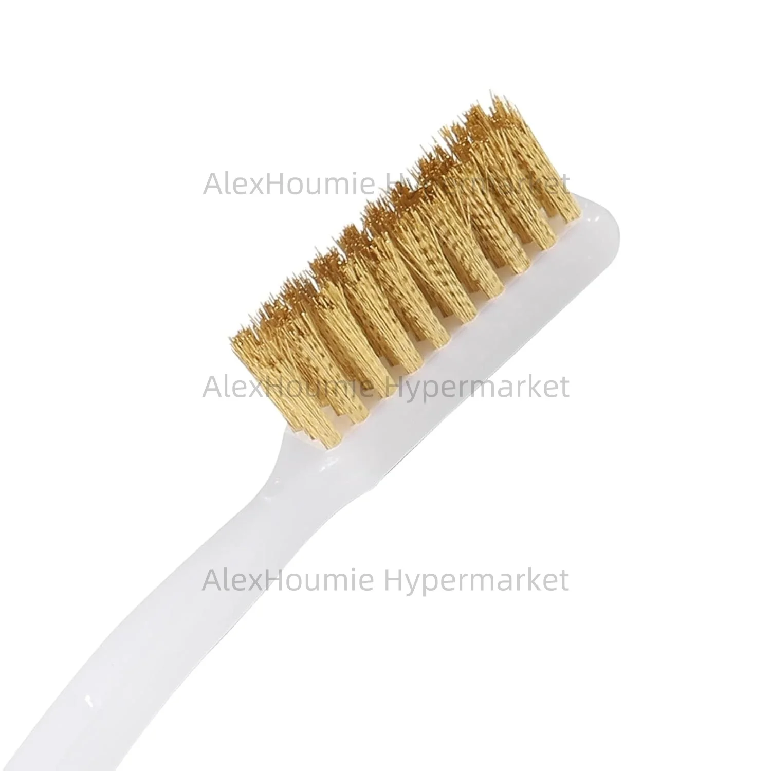 Imagen 6: 10 Uds. Cepillo de alambre de cobre, cepillo pequeño de latón, boquilla de impresora 3D, limpieza de alambre de cobre, herramienta de cepillo de dientes, mango de limpieza