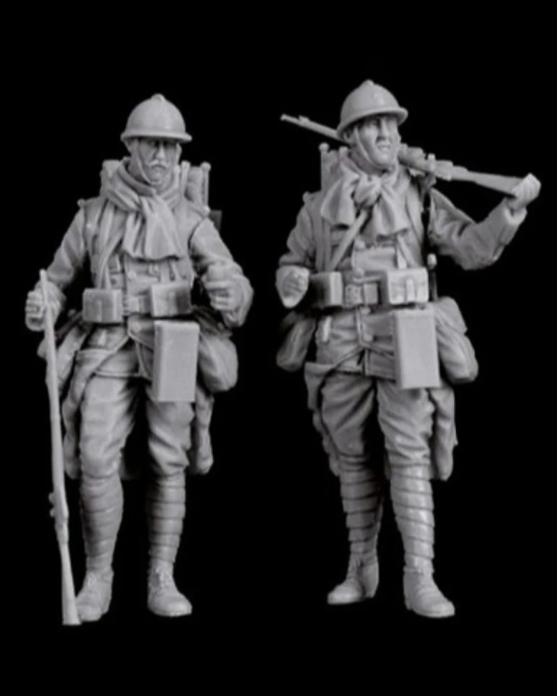 kit-de-modelo-de-figura-de-resina-fundida-em-escala-1-35-soldados-franceses-da-segunda-guerra-mundial-conjunto-de-2-figuras-desmontadas-e-sem-pintura