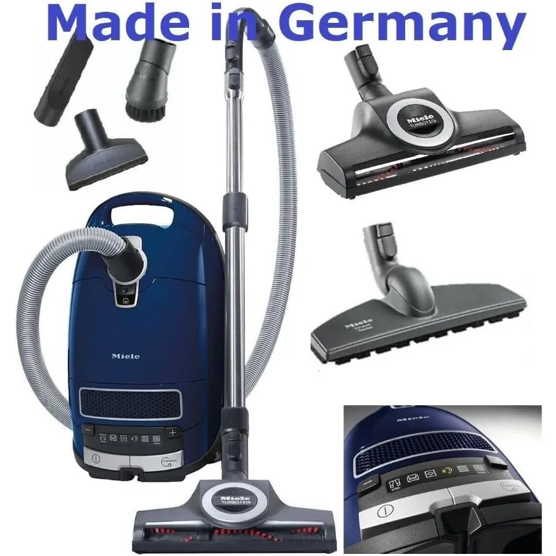 Miele Complete C3 Multi Surface Canister Vacuum Cleanser w/Turbo Head+ HEPA Filter + XL Value Pack, 8 Bags & 4 Filters