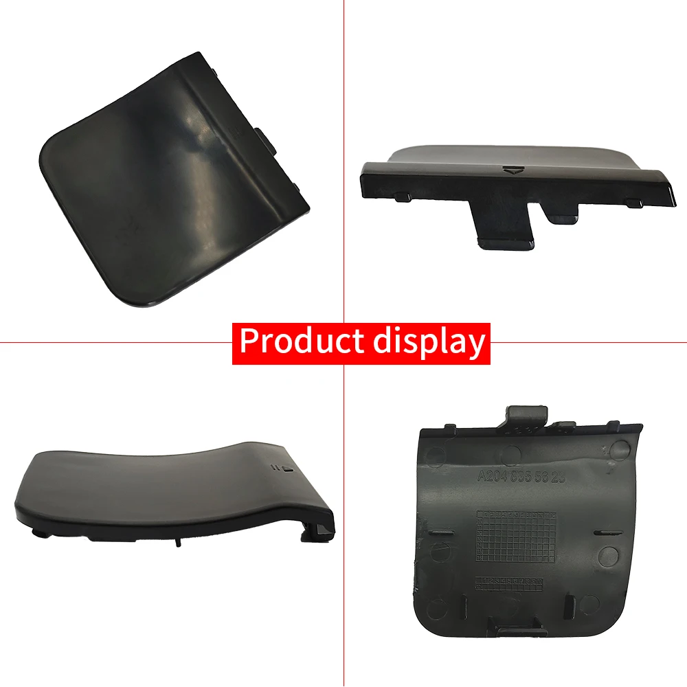 Per Mercedes W204 nero Car Rear Tow Cover paraurti Tow Eye Cap Cover per Benz C180 C200 C250 C260 C300 204885623 2011-2014