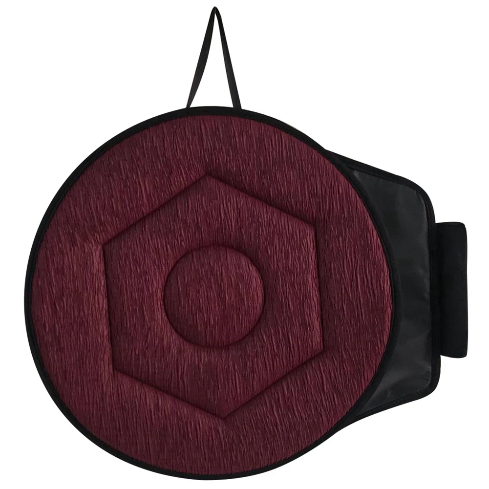 360° Rotating Seat Cushion,15.7in Seat Cushion for Car Swivel Seat Cushion for Elderly for Home, Office Chairs Claret