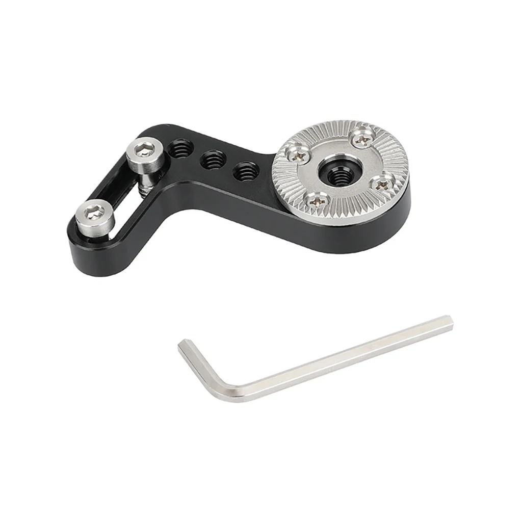 L Type ARRI Rosette Extension Mount Aluminium Alloy M6 Thread Hole Connector 1/4