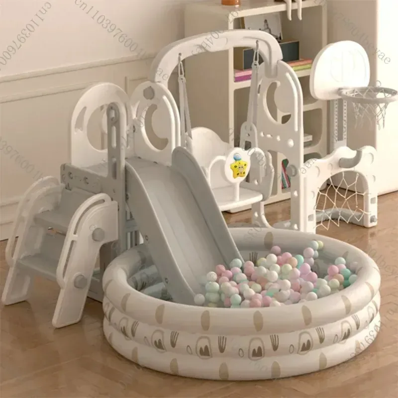 Slide Children's Swing 2-in-1 Indoor Home Slide Small Climbing Ocean Ball Pool Combination