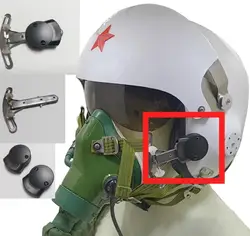 Aviation oxygen mask fixing buckle/Land aviation motorcycle flight helmet modification mask buckle group