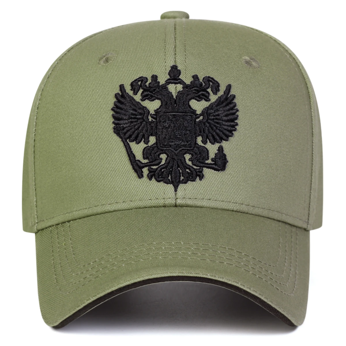Unisex-Baseballmützen mit doppelköpfigem Adler-Stickerei, für Frühling und Herbst, für den Außenbereich, verstellbare Freizeithüte, Sonnenschutzhut, Sportkappe – Detail 7