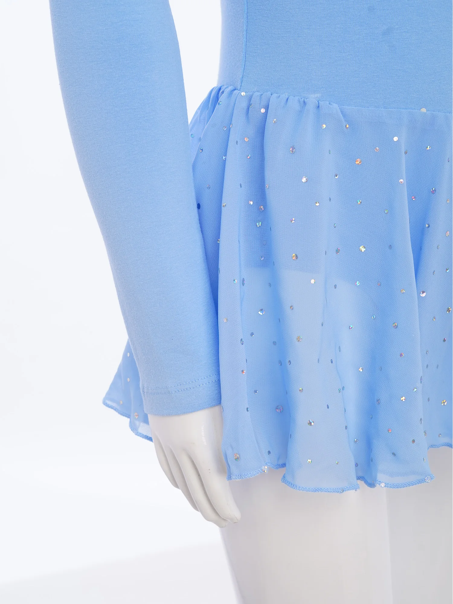 الأطفال الفتيات الباليه الرقص توتو فستان طويل الأكمام لامعة الترتر راقصة الباليه الجمباز الرقص فئة الاحماء يوتار فساتين