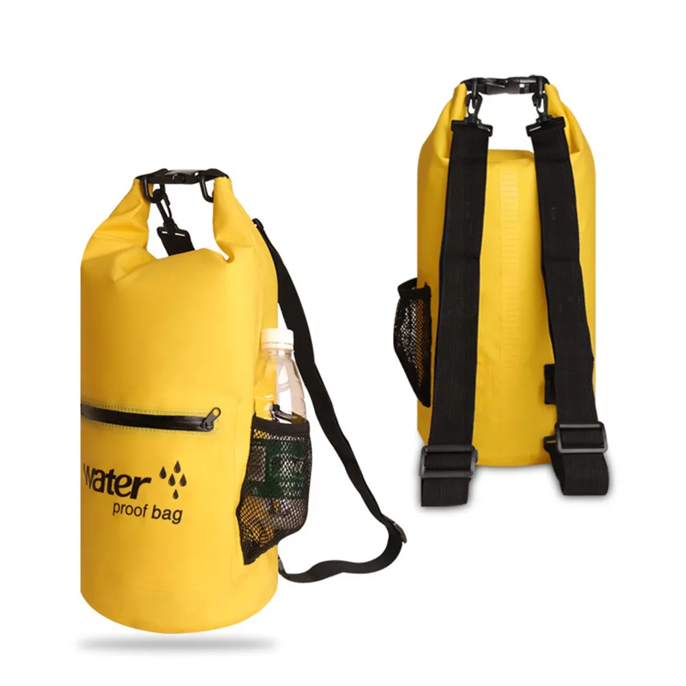 

10 L Inflatable Bag for Rafting PVC Swim Buoy Mesh Fabric Anchor Yellow Multifunctional Waterproof 10L Floating