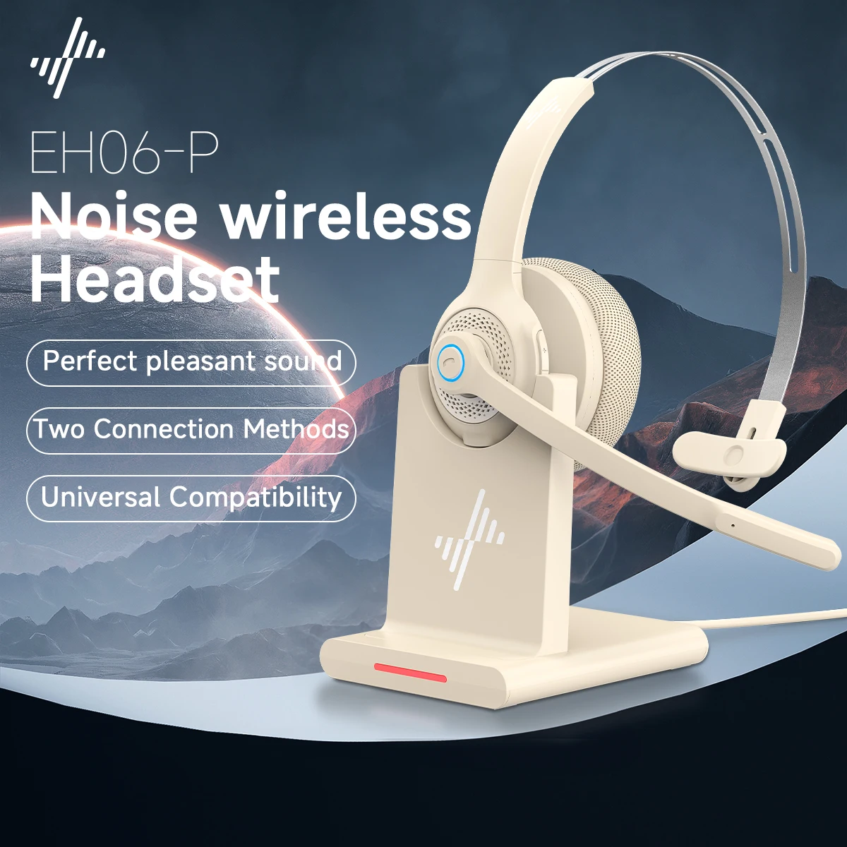 

JIAMQISHI EH06 Наушники для колл-центра с USB-ключом отключения звука для ПК/компьютера/ноутбука Беспроводная Bluetooth-гарнитура с микрофоном для работы