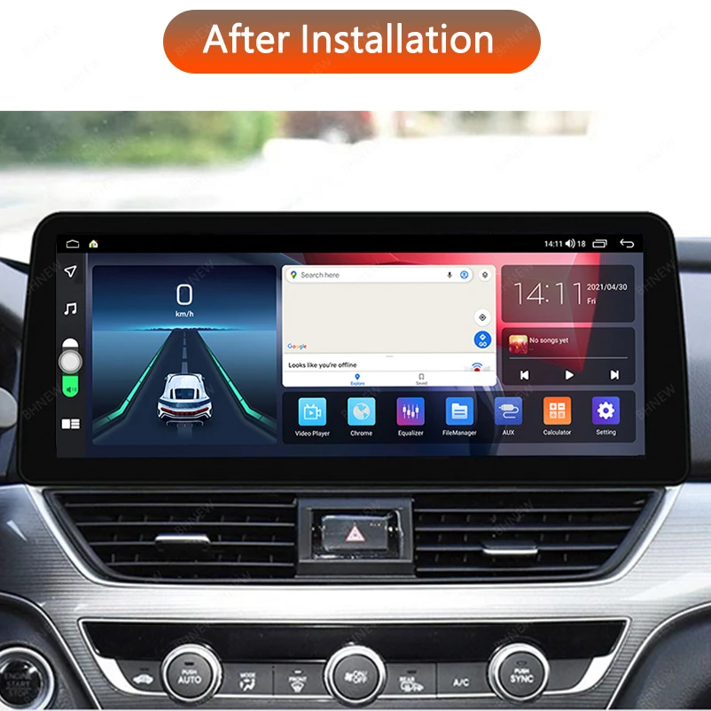 12.3'' 1920*720 Q-LED Screen 8core Android Multimedia Car DVD Player For Hon-da Accord 10 2018 2019 2020 2021Support SWC BT DSP