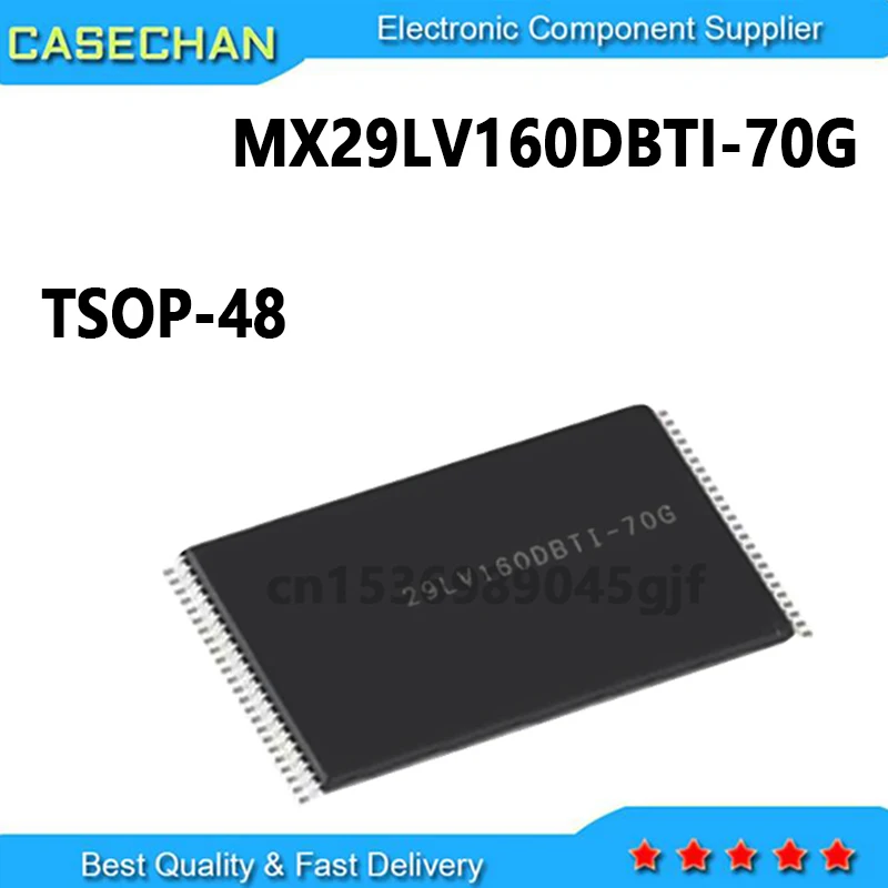 10pcs  MX29LV160DBTI-70G TSOP-48 16Mbit NOR FLASH