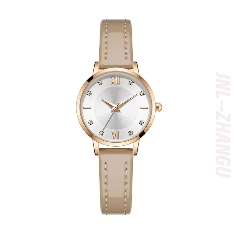 ZAHNGUNiche High-End Exquisite Temperament Women's Watch Ladies' Light Luxury High-Value Waterproof Leather Strap Quartz Watch