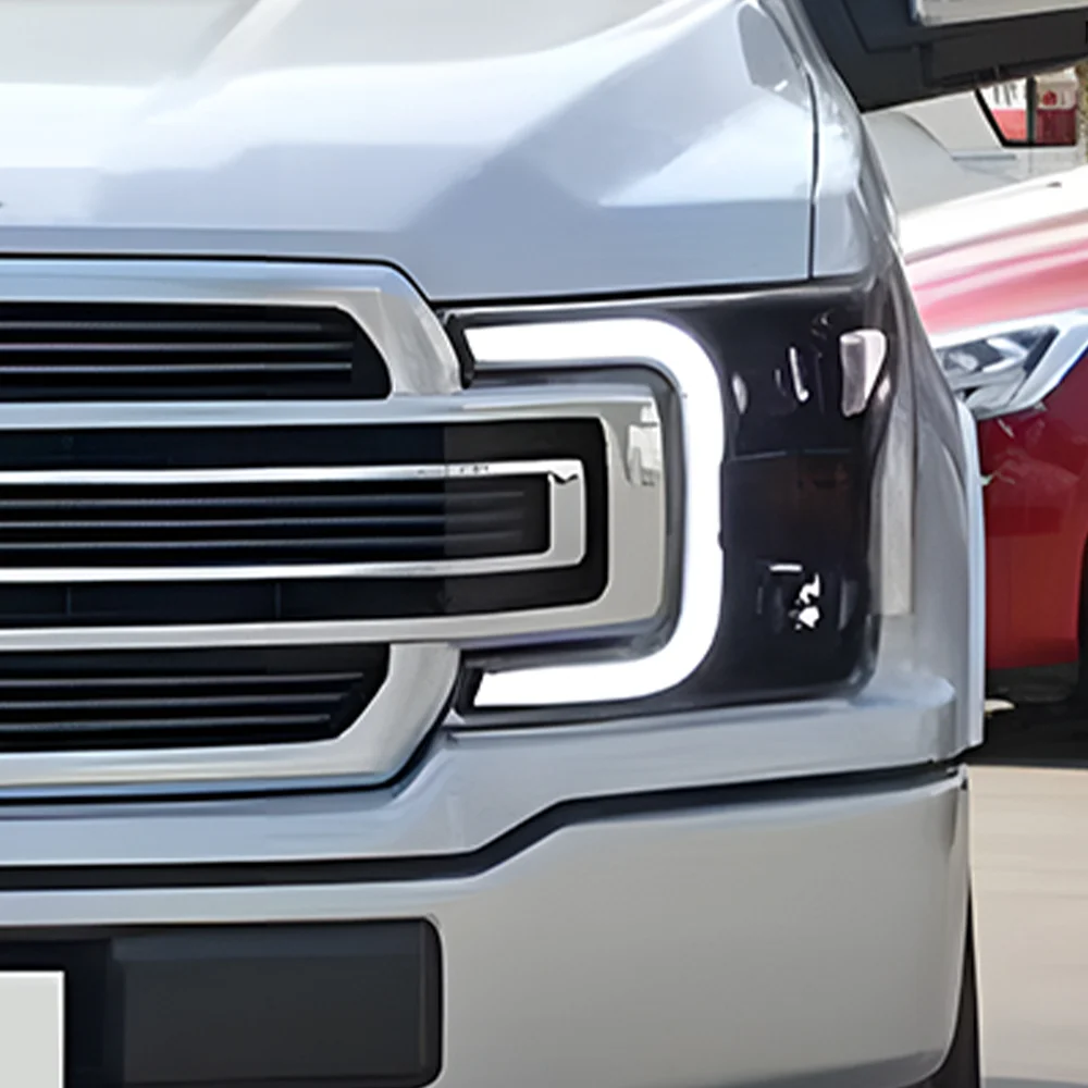 

For Ford Raptor F150 2018-2019 Car Front Lamps Assembly Upgrade Auto Headlights High Quality 2 Projector LED Lens Accessories