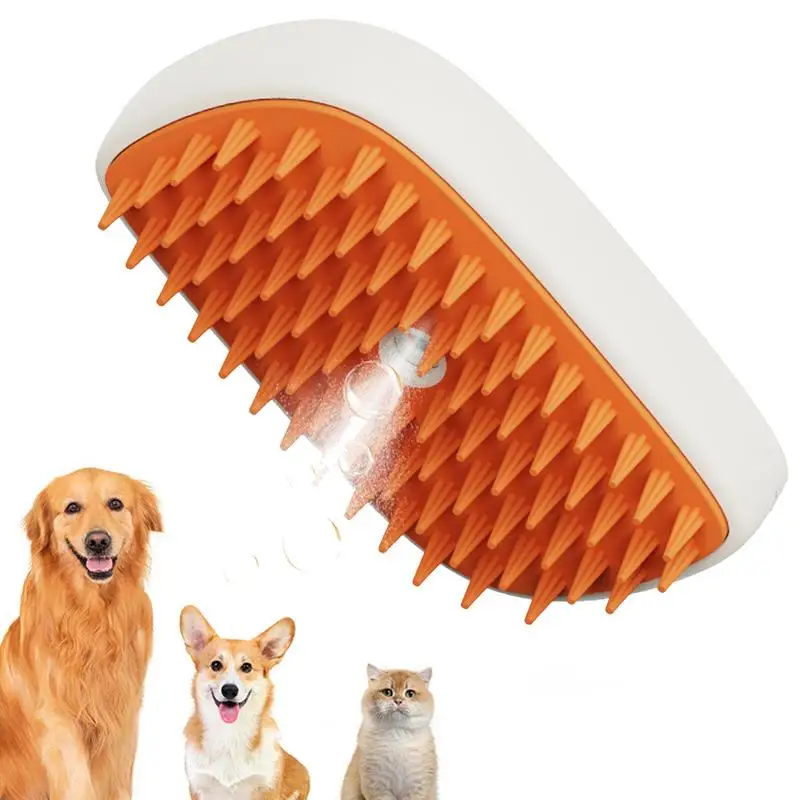 Steamy Cat Brush USB ricaricabile Steamy Pet Brush Dog Steam Brush Steam Cat Hair Brush Steam Cat Brush con cavo di ricarica per