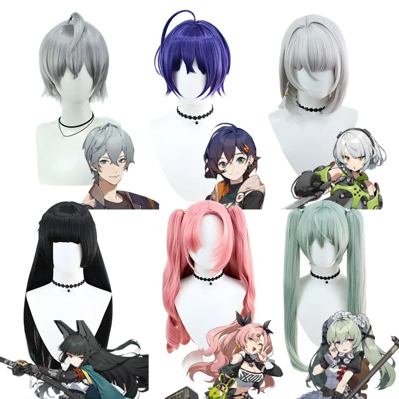 

Game Zenless Zone Zero Cosplay Wigs Anby Demara Wise Belle Wig Women Anime Cos Outfits Halloween Role Play Party