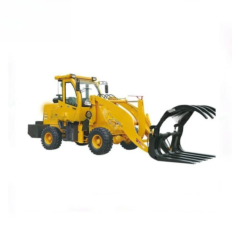 Full hydraulic steering garden wood grabber, wheeled Isuzu bridge sand truck
