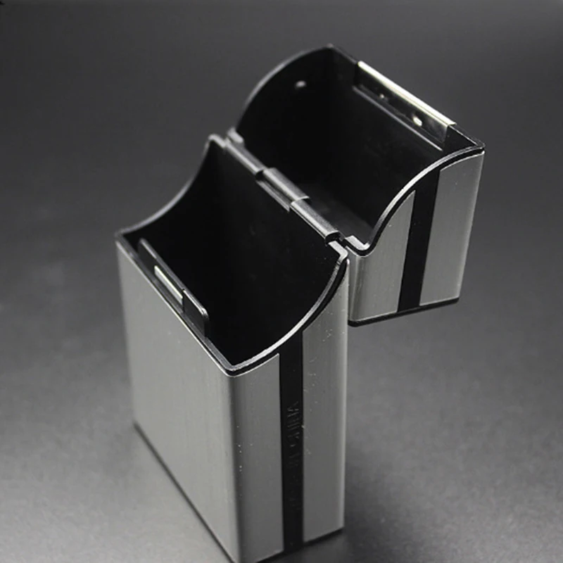 Aluminum Alloy Metal Box Men Business Card Holder Magnetic Button Name Card Holder Storage Container Case Pocket Box Men Gift