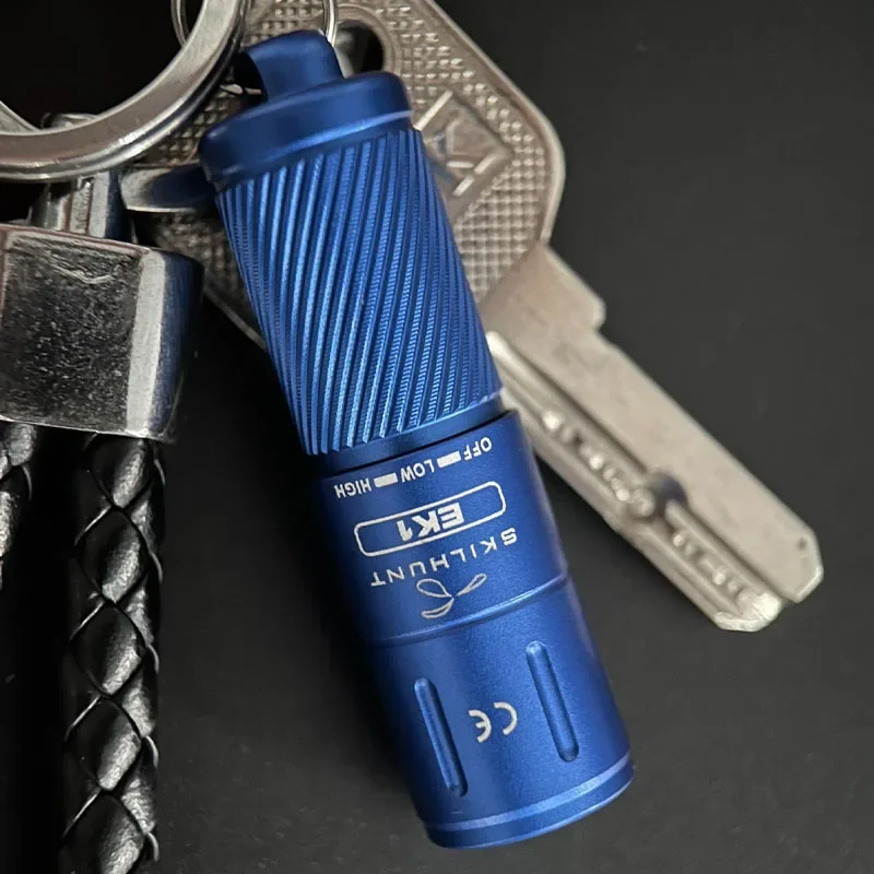 SKILHUNT EK1 Rechargeable Mini Keychain Flashlight, 180 Lumens,  Cool White / High CRI, Lightweight & Small Body for Easy Carry