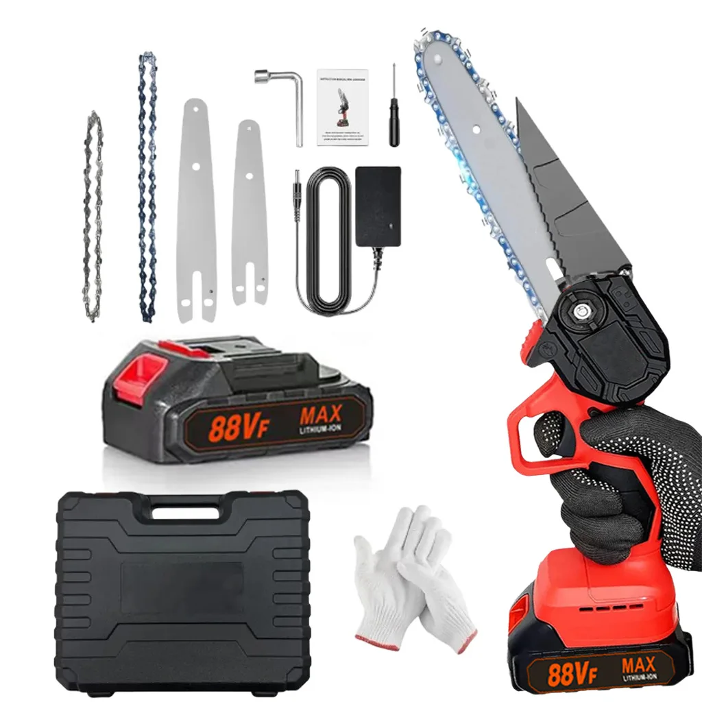 

1700 об/мин, 6-дюймовая мини-литий-ионная электрическая бензопила, портативная электрическая пила одной рукой, подходит для аккумулятора Makita 18 В