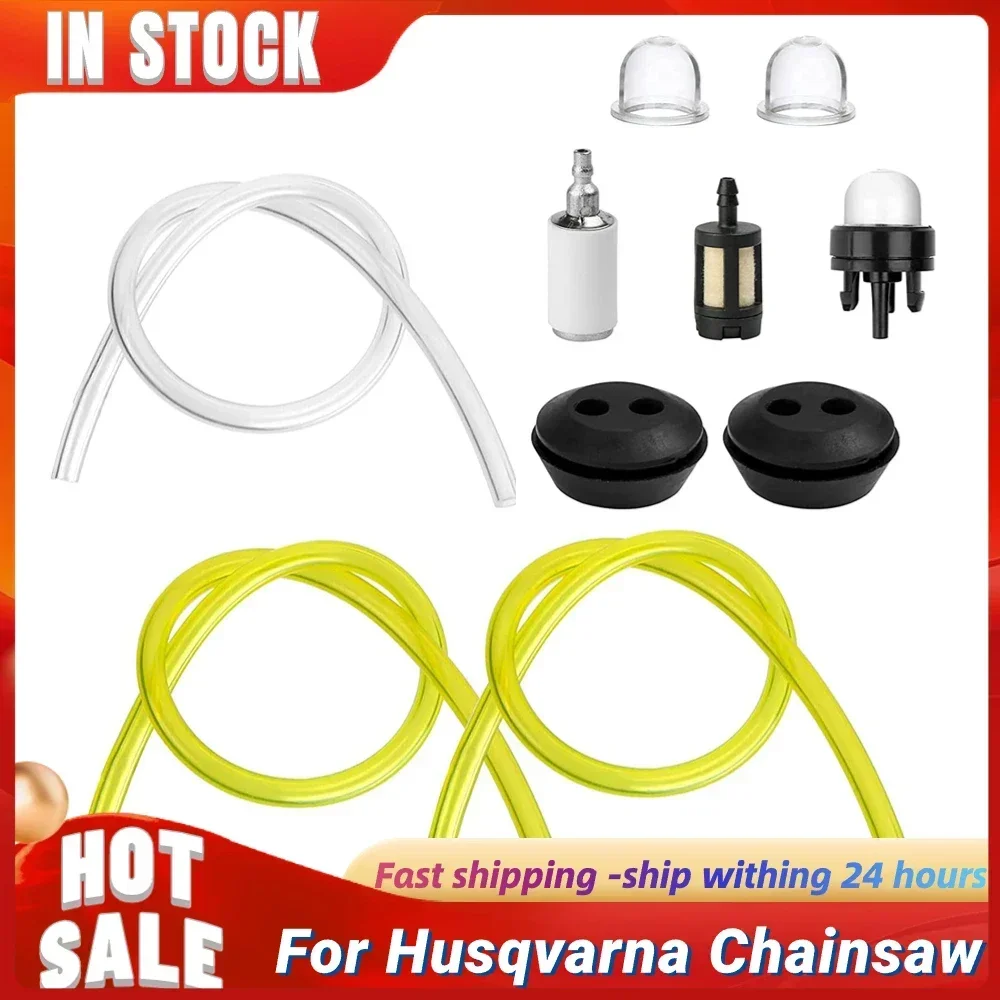 

Universal Fuel Line Hose Tube Primer Bulb Spare Parts Chainsaw Blowers Trimmer Carburetor For McCulloch For Chainsaw