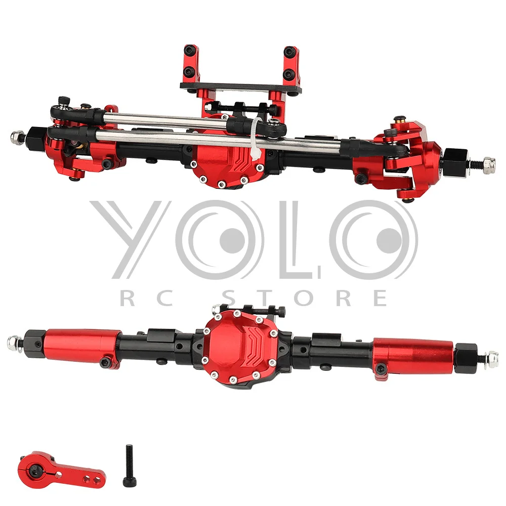 Scx10 ii Aluminium legierung cnc gerade vordere Hinterachse 29t/8t für 1/10 rc Raupen axial ar44 90047 90046 Kit Metall Upgrade Teile