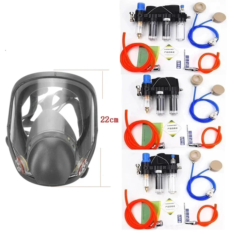 4-in-1 Powered Air Purifying Respirator 6800 Series Industrial Gas Mask System with Energy Efficient Multi-Function Design