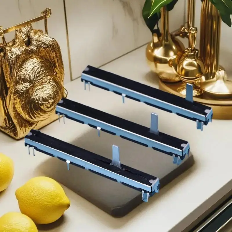 品質保証された 75mm 8 ピン A103 ストレート スライド ポテンショメータ、Soundcraft EFX8 用ダブル フェーダー A10K、フェーダー A203、フェーダー A50KX2